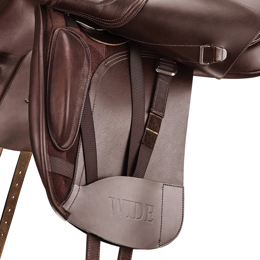 Bates WIDE Dressage with Heritage Leather
