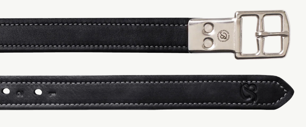 Bates Stirrup Leathers with Heritage Leather