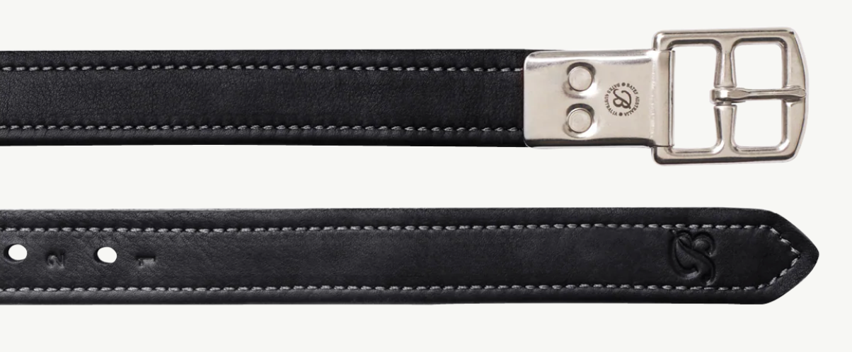 Bates Stirrup Leathers with Heritage Leather