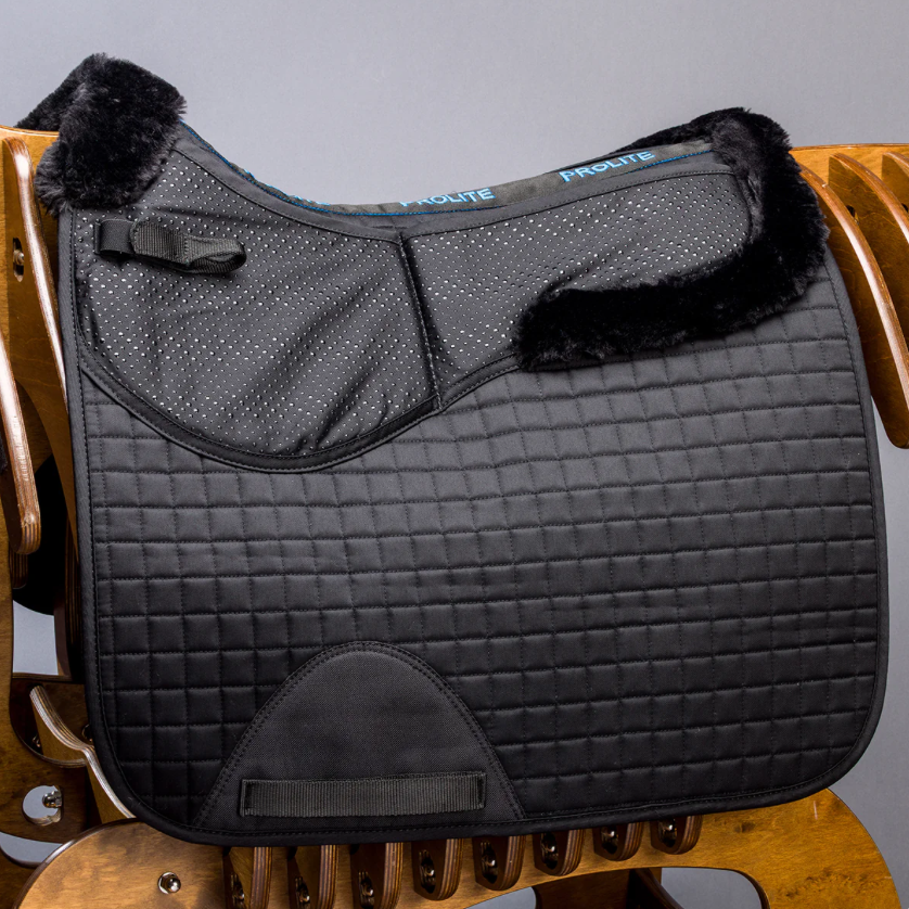Fleece Trim Adjustable Dressage Saddlecloth