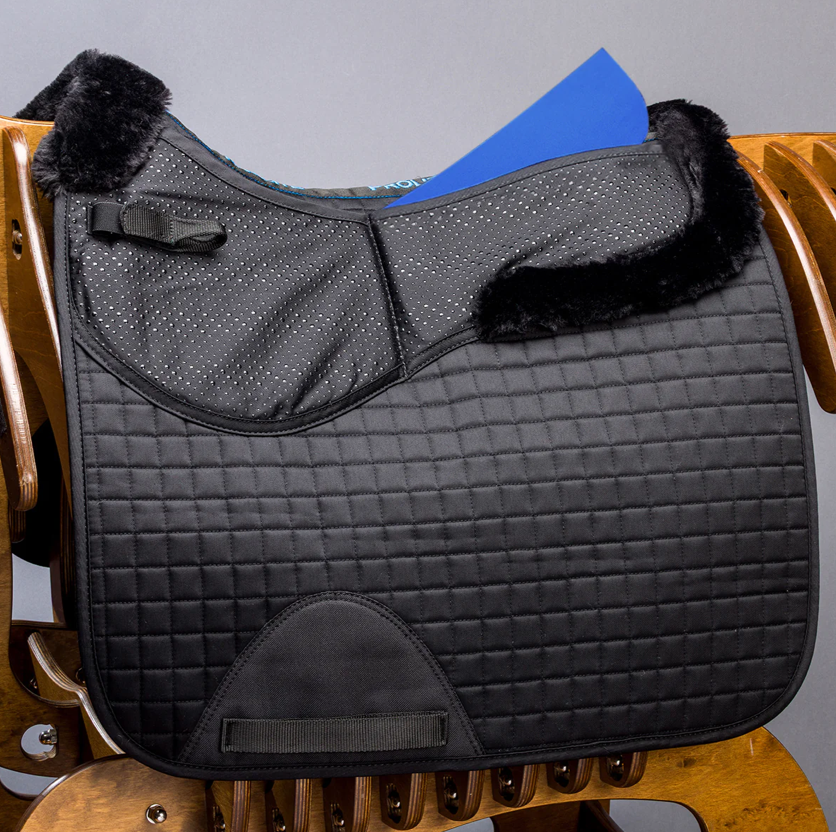Fleece Trim Adjustable Dressage Saddlecloth