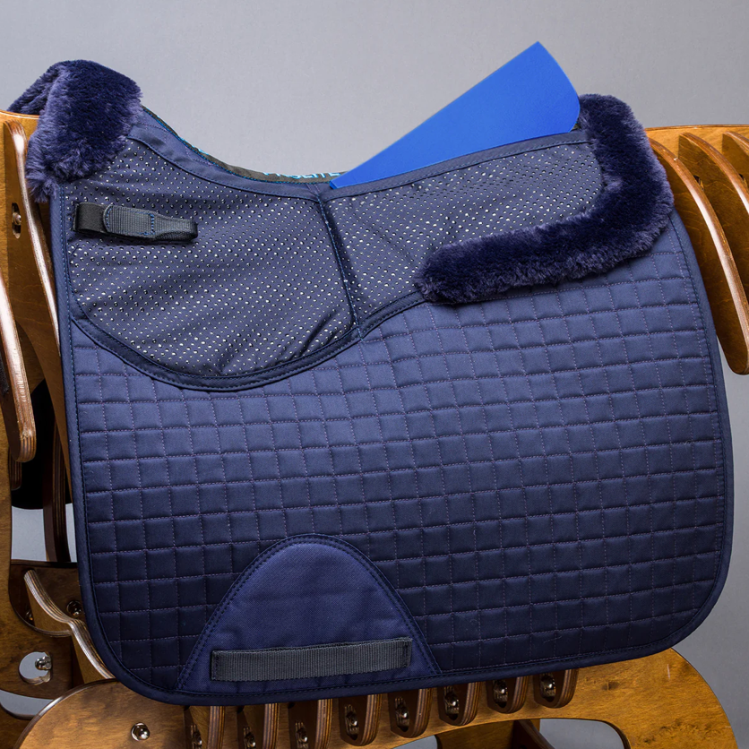 Fleece Trim Adjustable Dressage Saddlecloth