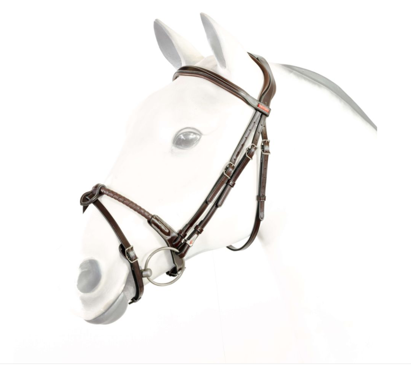 Equipe Bridle with Leather Covered Cord and Anatomical Headpiece