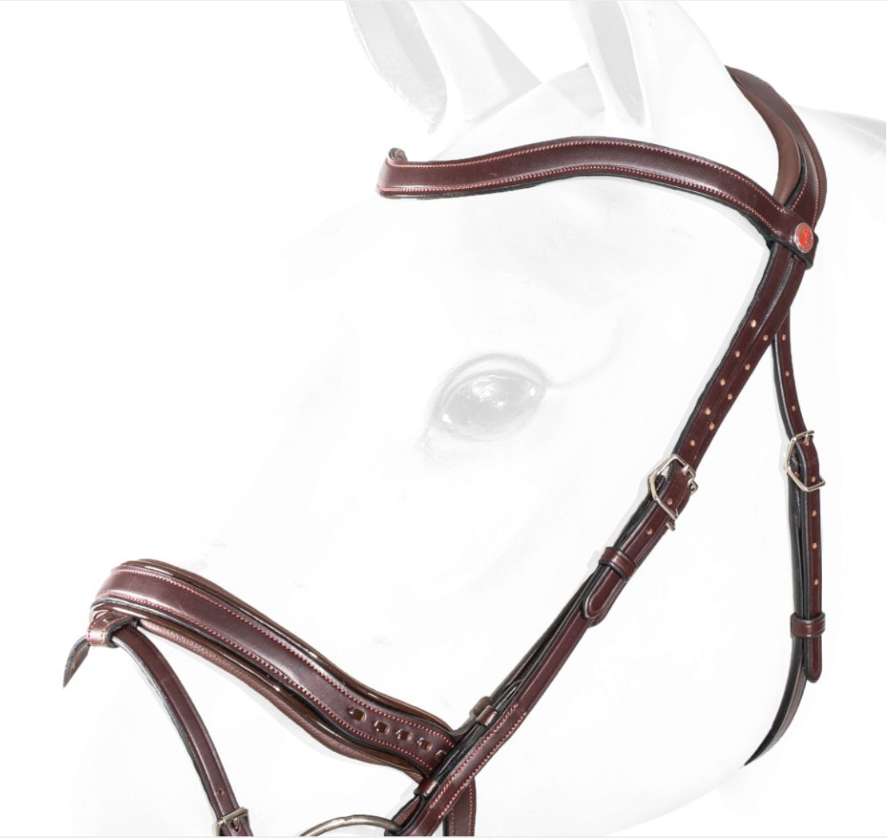 Equipe No Stress Snaffle Bridle with Anatomical Noseband and Browband